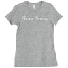 please snow Ladies Fitted T-Shirt