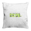 nope o'clock Throw Pillow