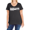 sarcasm  funny comic technology laugh Ladies Curvy T-Shirt