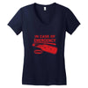 hot sauce emergency Women's V-Neck T-Shirt