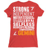 Strong Independent Motivated Gemini Ladies Fitted T-Shirt