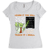Learn it You Will Teach it i Shall Women's Triblend Scoop T-shirt