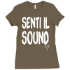 senti il sound marco mengoni Ladies Fitted T-Shirt