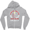 he might find a rabbit in there but hell never find dignity Zipper Hoodie