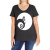 nightmare before christmas Ladies Curvy T-Shirt