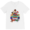 paw patrol birthday boy sister V-Neck Tee
