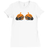 pumpkin boobs Ladies Fitted T-Shirt
