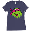 raph   tmnt facemelt Ladies Fitted T-Shirt
