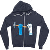 bad sock puppet Zipper Hoodie