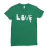 love  funny weapons retro war urban art guns knife cool peace Ladies Fitted T-Shirt