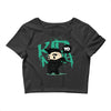 mo hawk ninja Crop Top