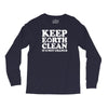 keep earth clean it's not uranus Long Sleeve Shirts
