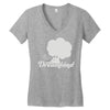 dreamland logo Women's V-Neck T-Shirt