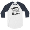 my lashes 3/4 Sleeve Shirt