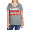 stand for something Ladies Curvy T-Shirt