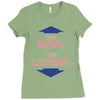 the man   the legend funny Ladies Fitted T-Shirt