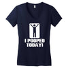 novelty funny humor tee graphic Women's V-Neck T-Shirt