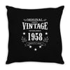 original parts vintage established 1958 perfectly aged Throw Pillow