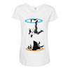 infinite loop Maternity Scoop Neck T-shirt