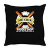 funny  creek paddle shop, ideal gift, birthday present Throw Pillow