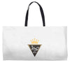 the king is back Weekender Totes