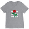 Love Rose V-Neck Tee