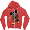 mickey mouse trap Zipper Hoodie