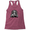 evil skull humor Racerback Tank