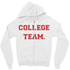 College Team Zipper Hoodie