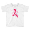 breast cancer awareness hope ribbon heart Toddler T-shirt