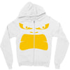 angry gorilla face Zipper Hoodie