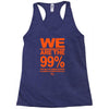 we are the 99% t shirt occupy wall street anti corporate greed black Racerback Tank