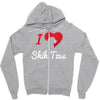 i love shih tzus Zipper Hoodie