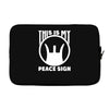this is my peace sign Laptop sleeve
