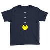 funny 80s pacman 'eating buttons' Youth Tee