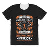 Never Underestimate The Strength Of A Leukemia Cancer Warrior All Over Women's T-shirt