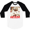 sloth astronaut swag 3/4 Sleeve Shirt