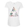 zelda item triforce Maternity Scoop Neck T-shirt