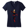 captain marvel Women's V-Neck T-Shirt