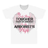 The Only Thing Tougher Than An Arborist Is An Arborist's Wife All Over Men's T-shirt