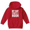 my day starts at noon Youth Hoodie
