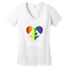 Love is Love Heart Women's V-Neck T-Shirt
