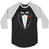 rose tuxedo t shirt 3/4 Sleeve Shirt