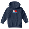 i heart zombies scary eye bloody heart halloween Youth Hoodie