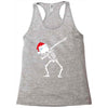 skeleton dabbing christmas Racerback Tank