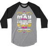 i am a may women 3/4 Sleeve Shirt