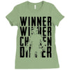 winner winner chicken dinner 3b Ladies Fitted T-Shirt