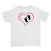 Baby Girl with Heart Any Name Customized Youth Tee
