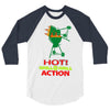 hot grill on grill action 3/4 Sleeve Shirt