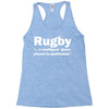 rugby a hooligans game Racerback Tank